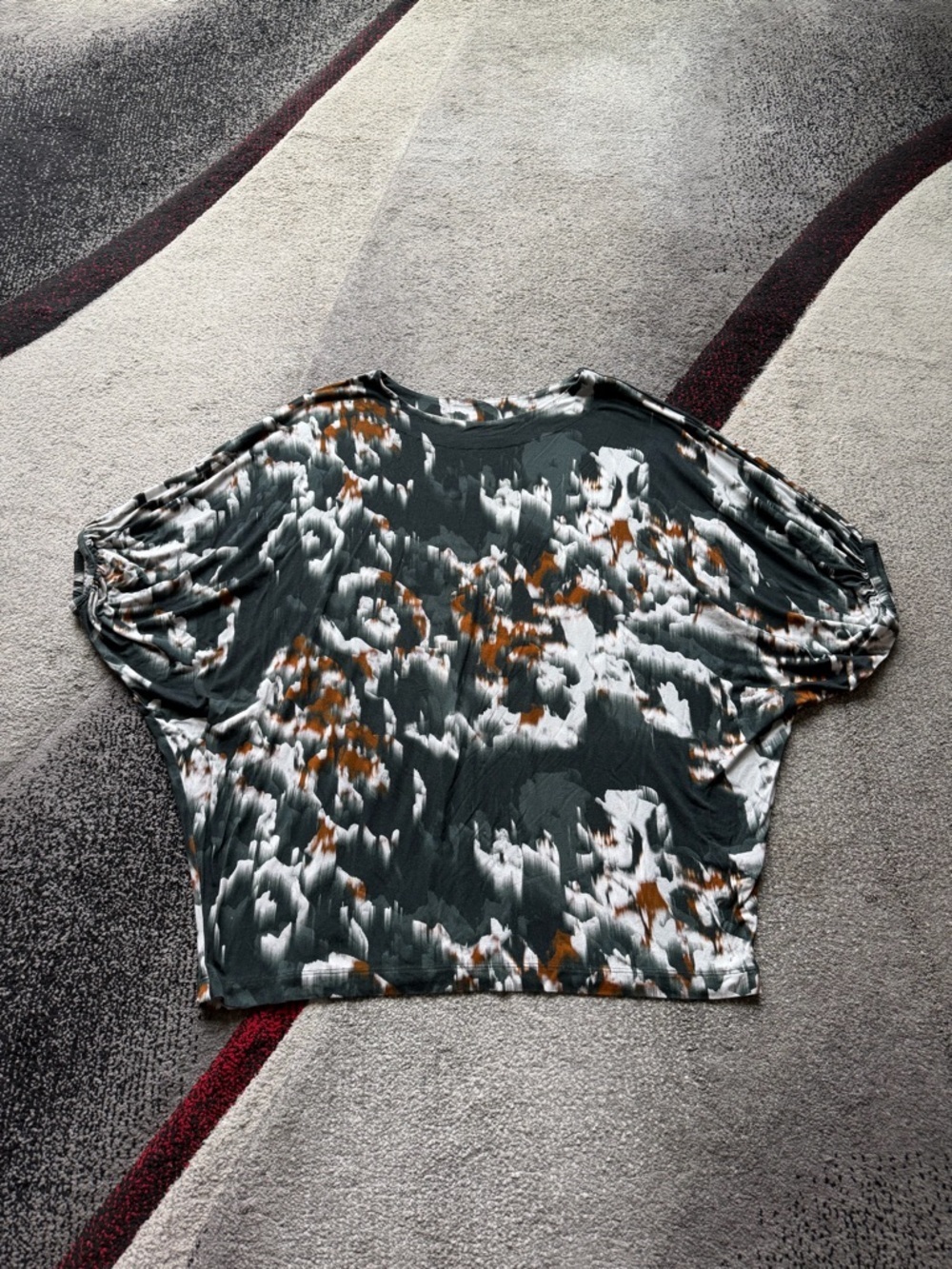 Bryan Walker Artsy Print Batwing Oversized Blouse